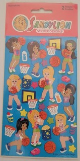 ❤️Sandylion Originalbogen 2 Bögen Maxi Mädchen Basketball Kromekote 90er❤️