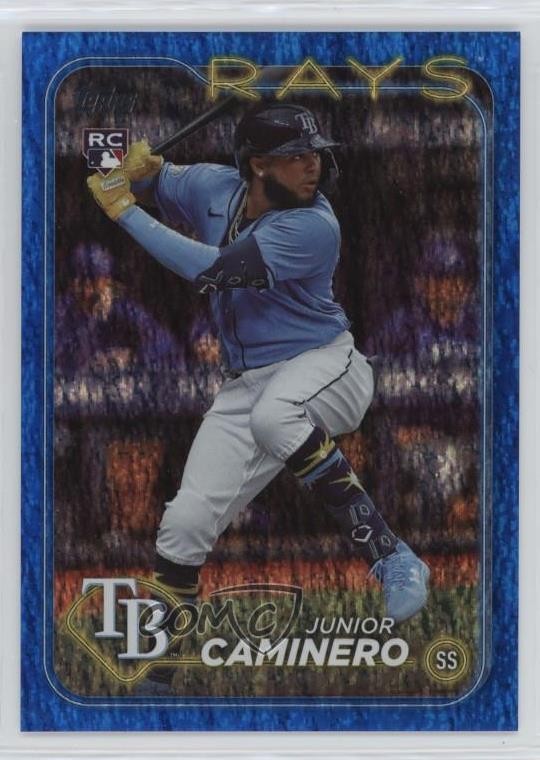 2024 Topps Series 2 Blue Foil 537/999 Junior Caminero #628 Rookie RC 1k9t