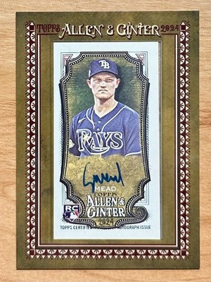 Curtis Mead 2024 Topps Allen & Ginter Mini Baseball Autographs #MA-CM