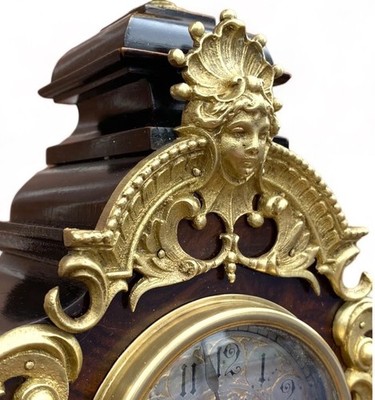 Lenzkirch Uhr  Tischuhr Kaminuhr seltenes Modell um 1880 original