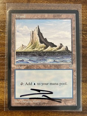 MTG🏝️Signed ISLAND (Spire) ARTIST PROOF🏝️Mirage MINT Land 1996