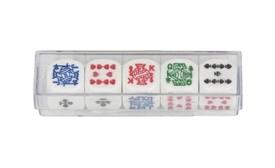 MASTERS TRADITIONAL GAMES Poker Dice in Plastic Case (UK)