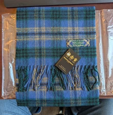 Lot Of 20 Kinloch Anderson St Andrews University Tartan Lambswool Scarves NEW !