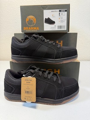 Men's, Brahma Grate II Steel Toe Work Boot, Sz 8.5M, Blk (New/tags/Box)