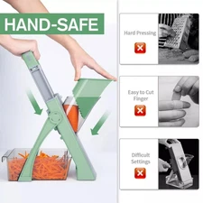 5 in 1 Vegetable Chopper Food Potato Cutter Adjustable Safe Mandoline Slicer*#