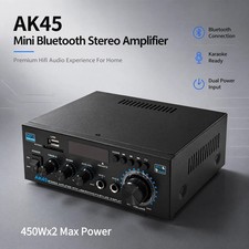 Home Audio Stereo Amplifier AK45: 300Wx2 Blue...
