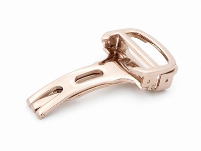 Faltschließe Edelstahl rose-gold poliert 18 mm, Modell Carter-FS, komp. Cartier