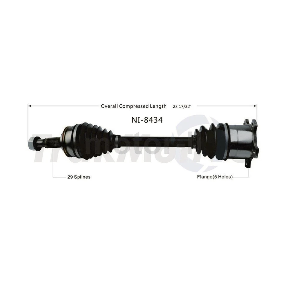 2X TrakMotive Rear Left Right CV Axle Shaft Joint Fits 1993-1994 Infiniti J30 - Изображение 2 из 3