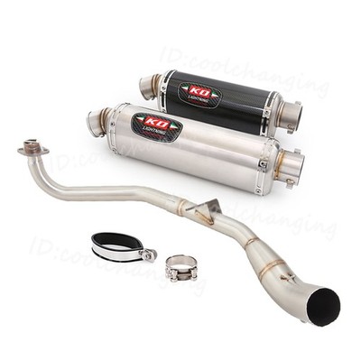 Exhaust System Header Link Pipe Mufflers 2'' For Honda Grom 125 MSX 125 2021-2025