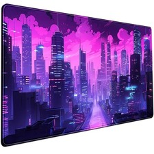 City Skyline 35.4 x 15.7 in Laptop Mouse Pad Desk Mat Anime Gaming Keyboard Mat