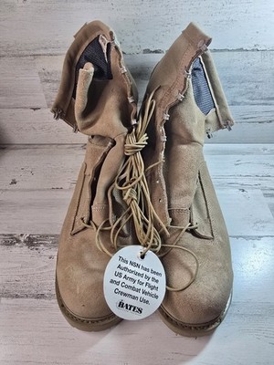 Bates Mens E30500C Gore-Tex Tan Suede Military Combat Flight Boots 14 XW NEW