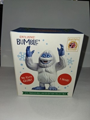 NIB RUDOLPH BUMBLE EXCLUSIVE 50TH LIMITED EDITION FIGURE EYES GLOW & ROARS 