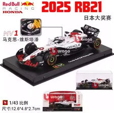 Bburago 1:43 2025 Oracle RB21 F1 Formula Red Bull Verstappen Yuki Tsunoda Car