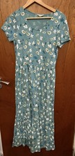 Seasalt Cornwall Tor View Long Floral Multicoloured Dress Size UK 12