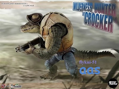 MU-FP001 Wilderness Hunter Crocker Crocodile 1/12 Action Figure Model Toy