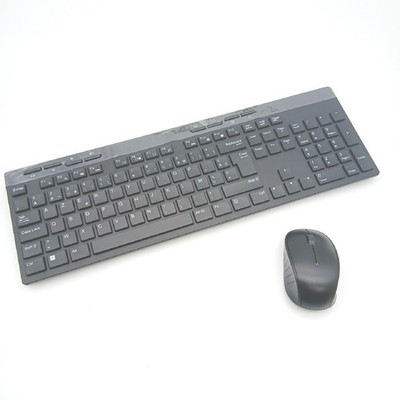 Amazon Basics Drahtlose Tastatur Maus Kombination in voller Größe 2,4 GHz USB Em