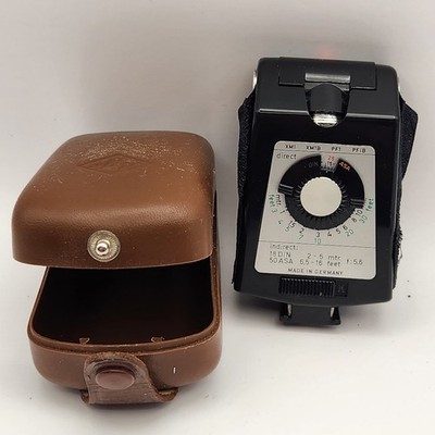 Agfa Agfalux Folding Flash Unit Snap Case Camera Vintage Germany Untested