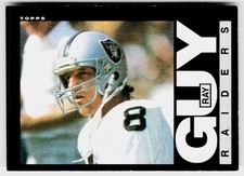 Ray Guy, 1985 Topps, #288, Los Angeles Raiders,