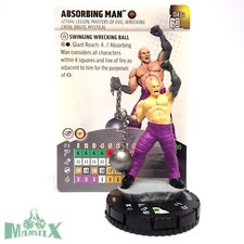 Heroclix Avengers 60th Anniversary set Absorbing Man 043a Super Rare w/card