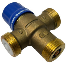 Cash Acme 3/4 Inch HG110 Crimp Thermostatic Mixing Valve w Checks 24507