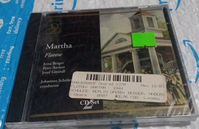 Martha Flotow CD (2-Discs) 2003 Opera D'Oro NEW SEALED Berger Anders Greindl OOP