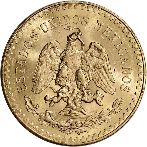 Mexico Gold 50 Pesos - AU/BU - Random Date - 1.2056 oz. - Picture 2 of 2