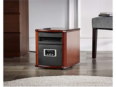 AmazonBasics Portable Eco-Smart Space Heater - Wood | eBay