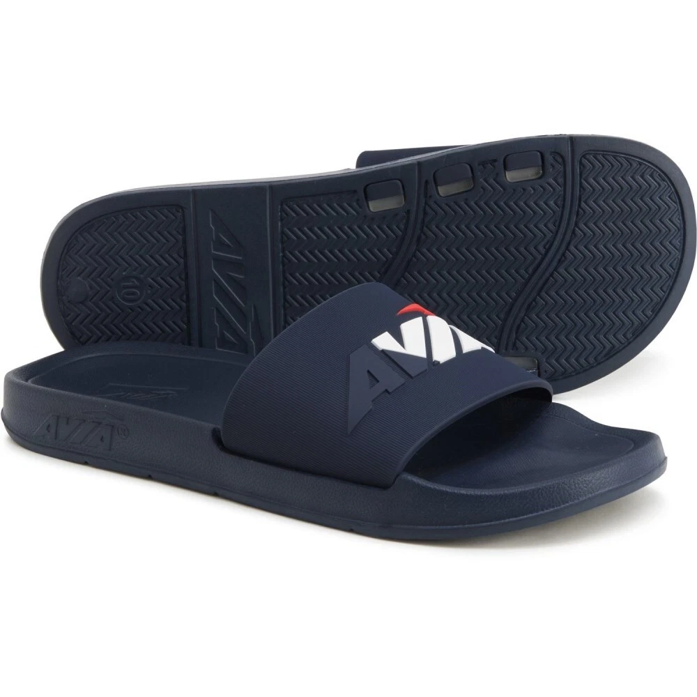 Avia Men s Sandals Slide Split Logo Beach Gym Pool Clog Flip Flop Slipper NTW