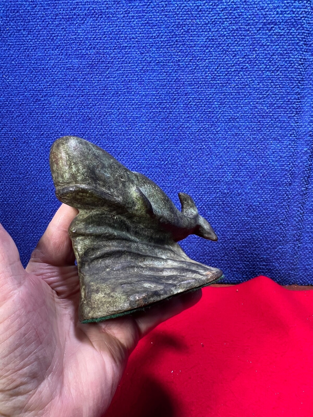 RARE FIGURAL **SPERM WHALE** BOOKENDS AA215. **ROYALSTON ARTS FOUNDRY