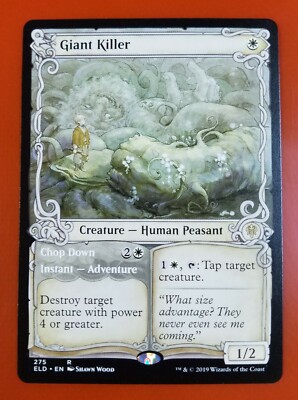 1x Giant Killer // Chop Down | Showcase | Throne of Eldraine | MTG Magic Cards