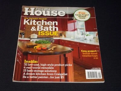2008 SEPTEMBER THIS OLD HOUSE MAGAZINE - KITCHEN & BATH GUIDE COVER - E 3224 - Image 1 of 2