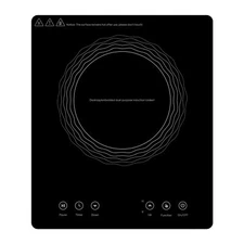 1800W Portable Adjustable Induction Cooktop Touch Panel Burner 4-Hour Timerl