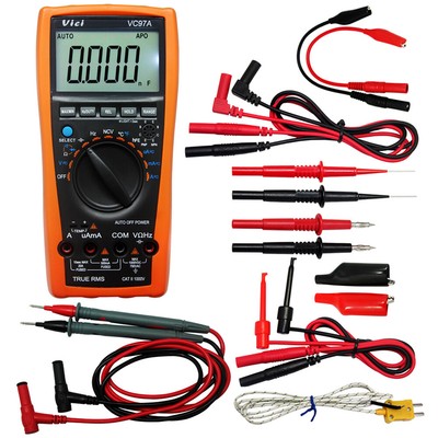 Aidetek VC97A 3999B LCD Auto range multimeter needle tipped tip test TLP20157 US