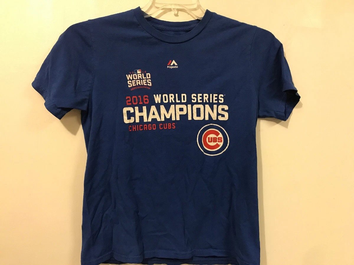 Majestic cubs best sale world series shirt