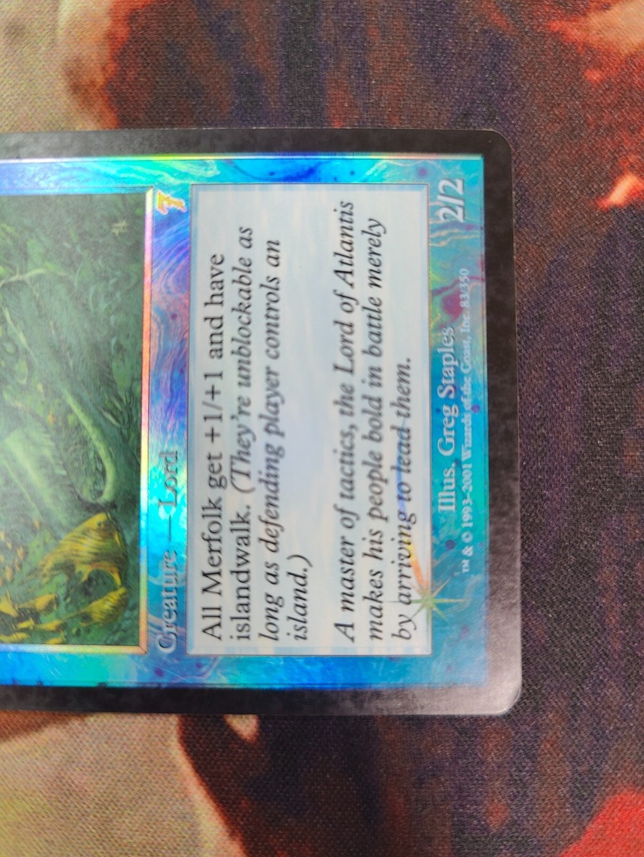 MTG 7ED Foil Lord of Atlantis, Magic the Gathering Seventh Edition