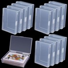 12x Transparent Plastic Playing Cards Boxes Container Storage Case Game Card Box