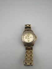 Armitron Watch 20/4696 GP Gold Tone Needs Battery READ   