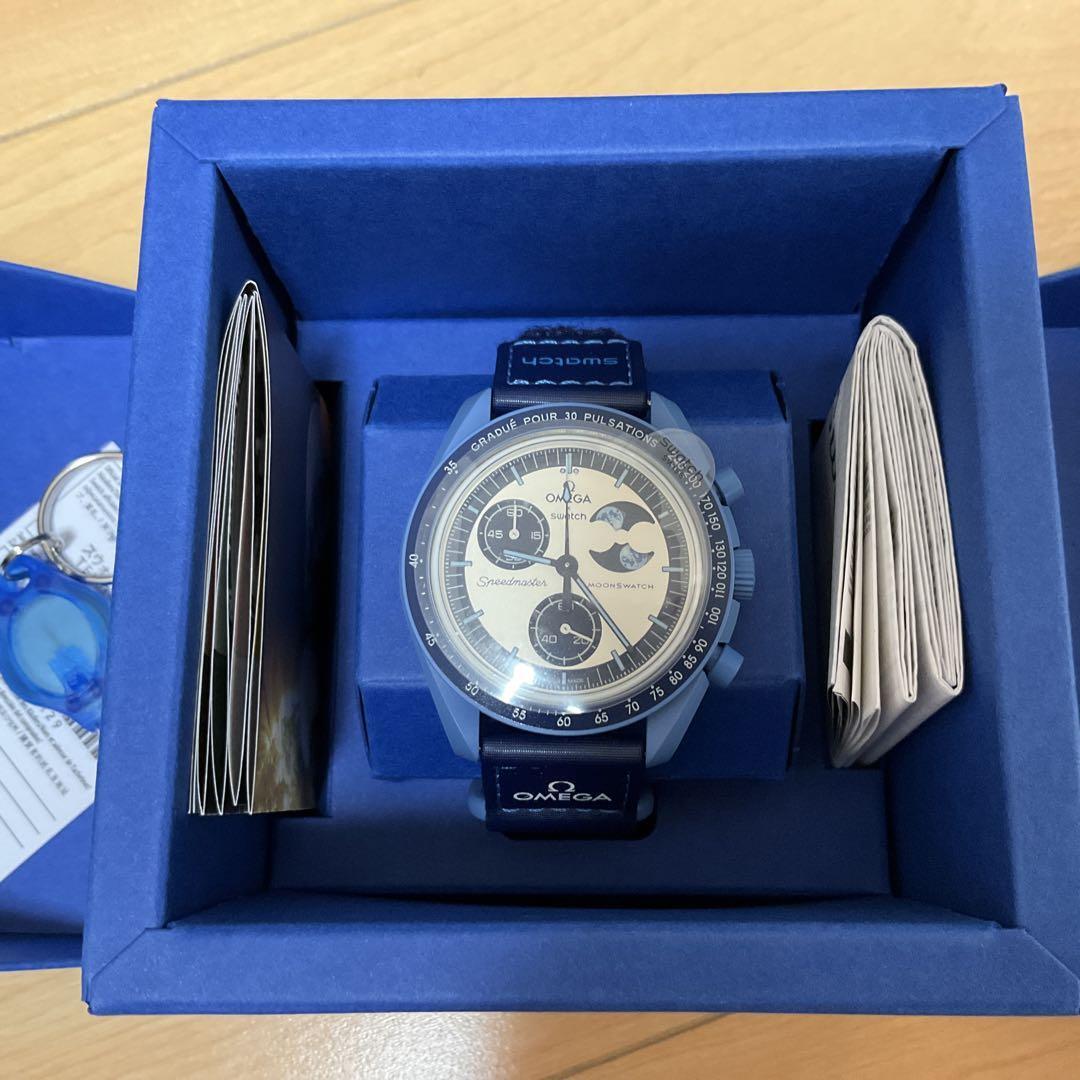 Swatch Bioceramic Moon Watch ライトブルー Bioceramic MoonSwatch MISSION TO THE SUPER BLUE MOONPHASE