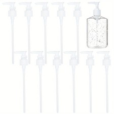 12pcs 24 Tooth Plastic Dispensing Pumps Fits Shampoo and Conditioner Jugs