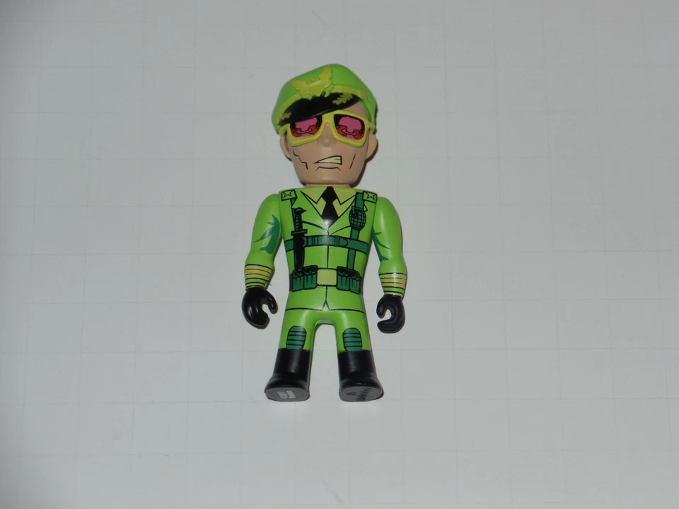 Kidrobot Transformers Vs Gi Joe Flagg 3" Vinyl Mini Figure Hasbro 1/48 Chase - Image 2 of 3