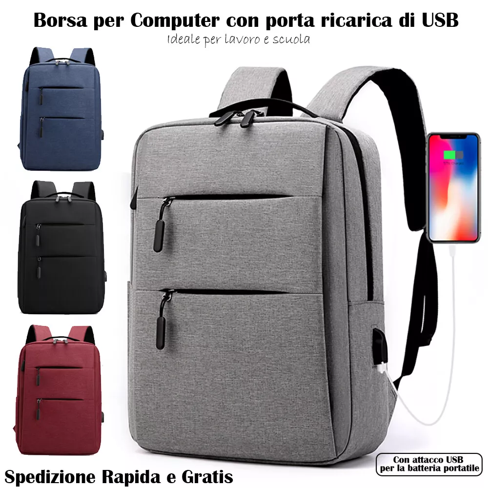 Zaino porta pc portatile