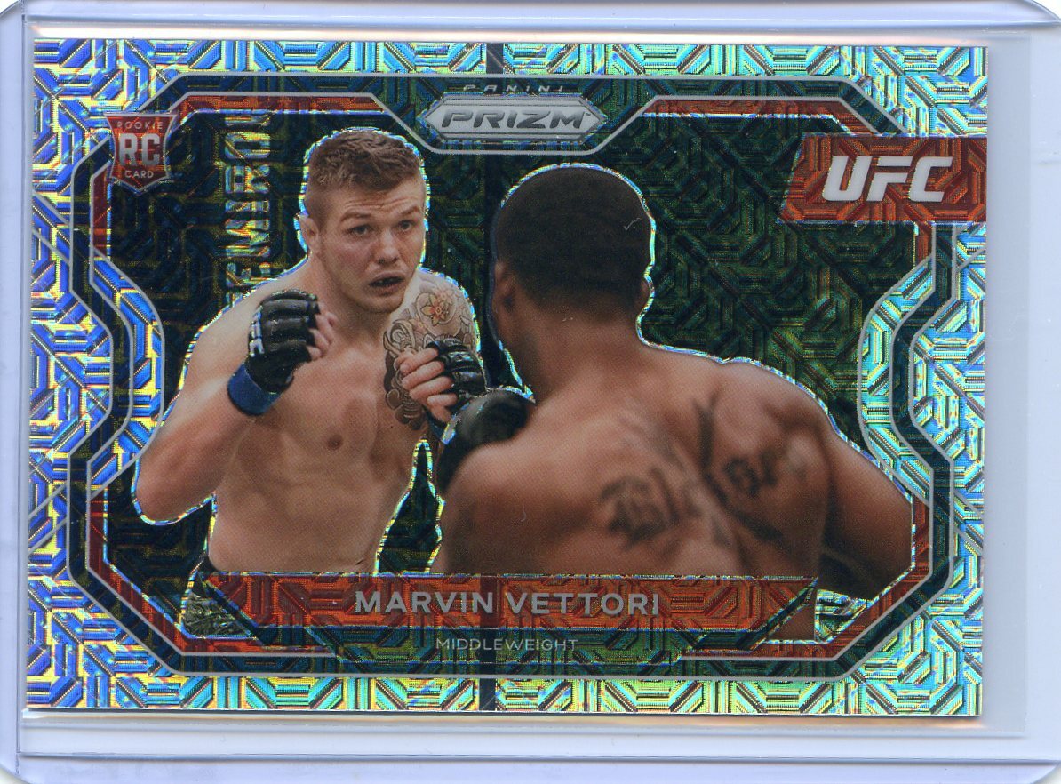 2021 Panini UFC Prizm Debut MARVIN VETTORI RC Rookie Silver MOJO Prizm #6/25