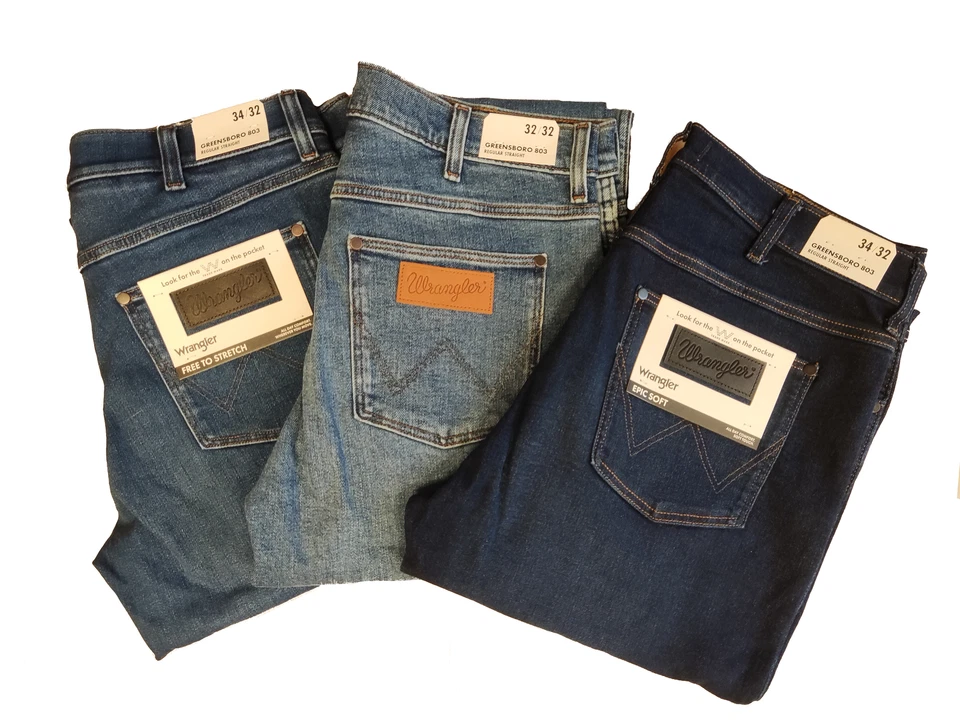 Wrangler Greensboro Herren Stretch Jeans Jeanshose Hose viele Waschungen - Bild 1 von 1