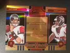 Matt Ryan/Curtis Lofton Rookie Gold 2008 Contenders Draft Class SP/50 Nice 🔥 🔥