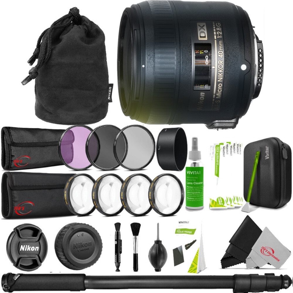 Nikon AF-S DX Micro NIKKOR 40mm f/2.8G Lens + Filter Accessory Kit