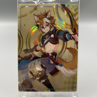 Gorou Genshin Impact Wafer Trading Card N 06 miHoYo Bandai Japan dd649