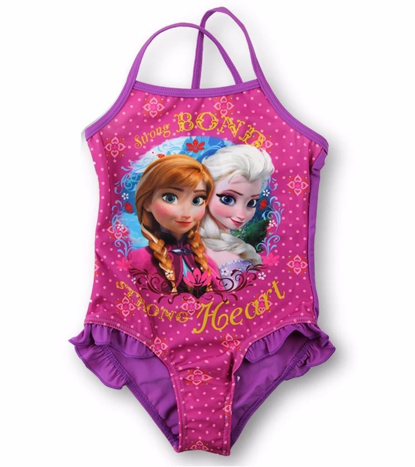 FROZEN Maillot de bain rose 1 pièce LA REINE DES NEIGES - enfant fille - - Photo 1/1