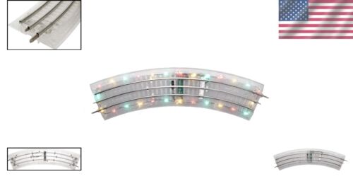 O36 Light-Up FasTrack Electric Train Curved Track, Pack of 4 for Themed Layouts - Picture 2 of 7