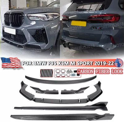 Carbon Look AERO Body Kits Set For BMW F95 X5M M Sport 2019-2022 M Performance