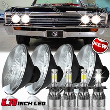 4pc 5 34 5.75 Led Headlights Hilo Beam With H4 For Chevy Chevelle 1965-1970